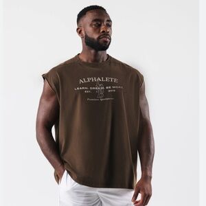 Vintage Muscle Tank - Oran Brown – Alphalete limited edition, oversized, NWT